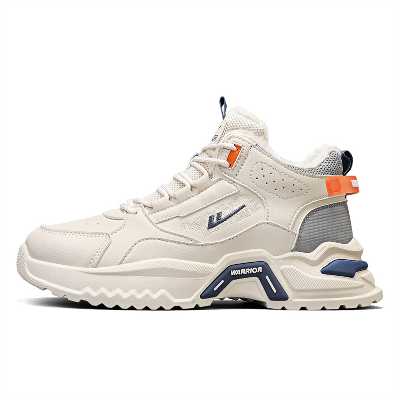WARRIOR Теплые, износостойкие, нескользящие, высокие повседневные туфли для мужчин бежево-серого цвета
WARRIOR Теплые, износостойкие, нескользящие, высокие повседневные туфли для мужчин бежево-серого цвета