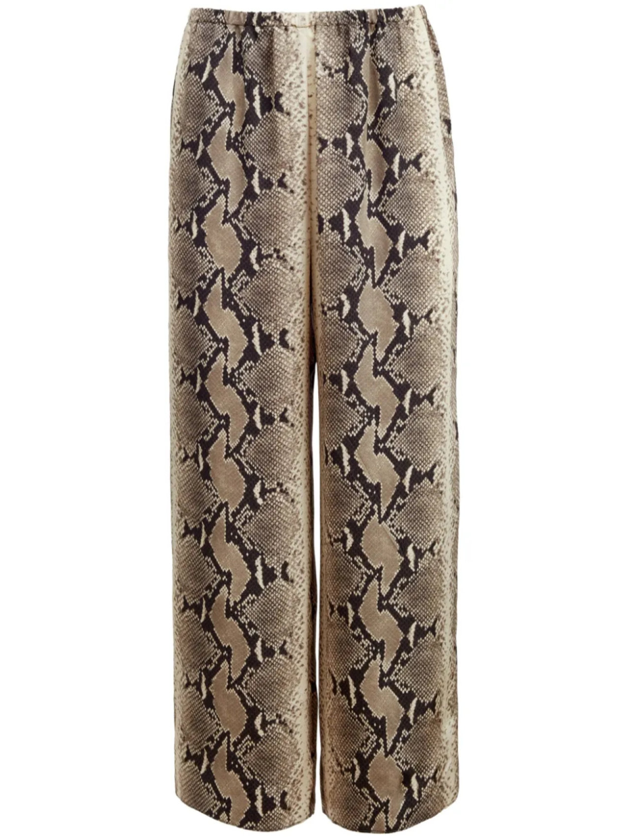 KHAITE укороченные брюки Mindy с принтом, черный
KHAITE укороченные брюки Mindy с принтом, черный