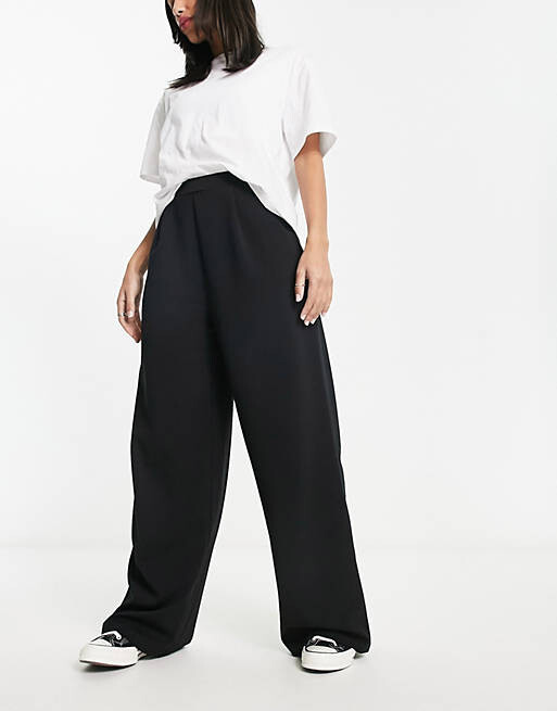 Черные широкие брюки из джерси ASOS DESIGN, Черный, Черные широкие брюки из джерси ASOS DESIGN
Черные широкие брюки из джерси ASOS DESIGN, Черный, Черные широкие брюки из джерси ASOS DESIGN