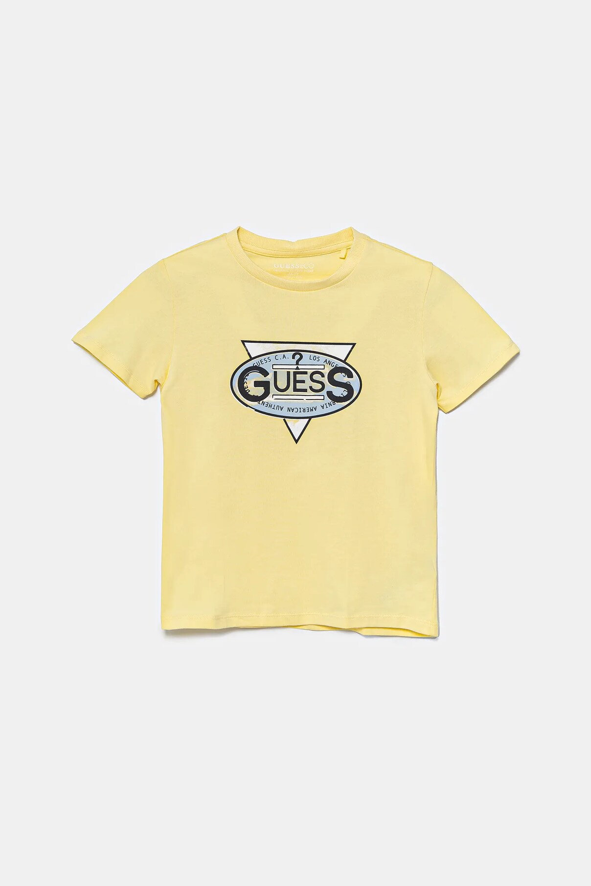 Футболка из хлопка для детей Guess, желтый
Футболка из хлопка для детей Guess, желтый