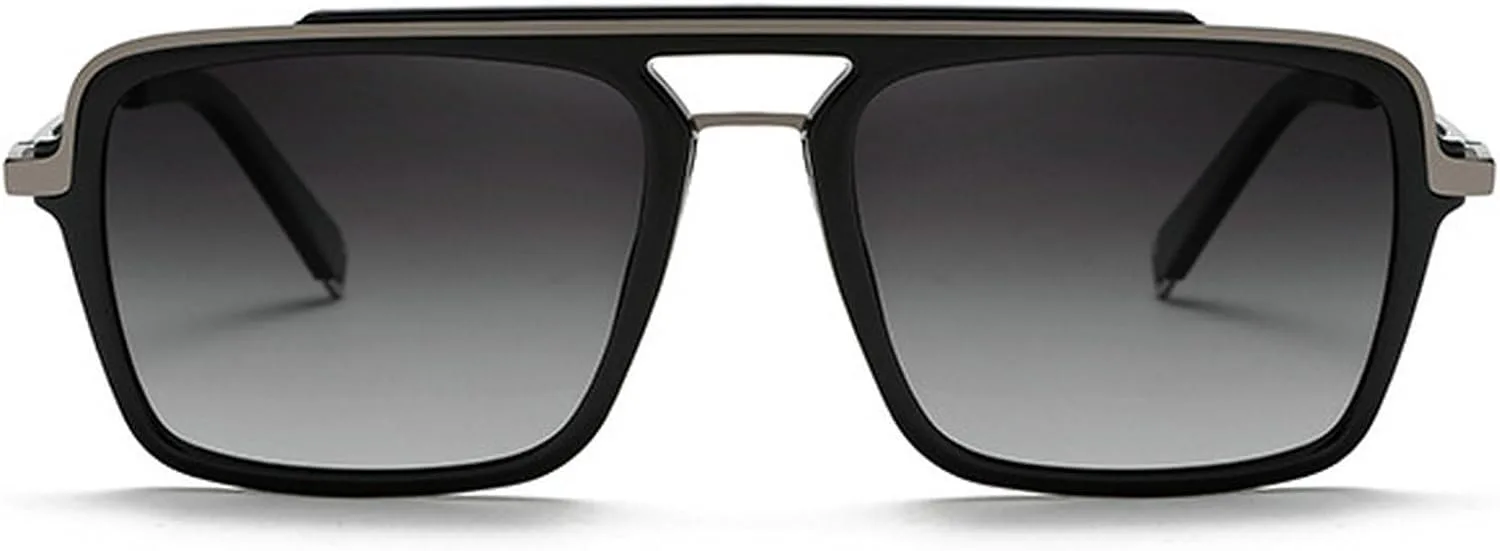 Крупные квадратные солнцезащитные очки-пилот для женщин и мужчин, винтажные солнцезащитные очки 70-х годов, женские очки с двойной перемычкой mincl, Gray
Крупные квадратные солнцезащитные очки-пилот для женщин и мужчин, винтажные солнцезащитные очки 70-х годов, женские очки с двойной перемычкой mincl, Gray