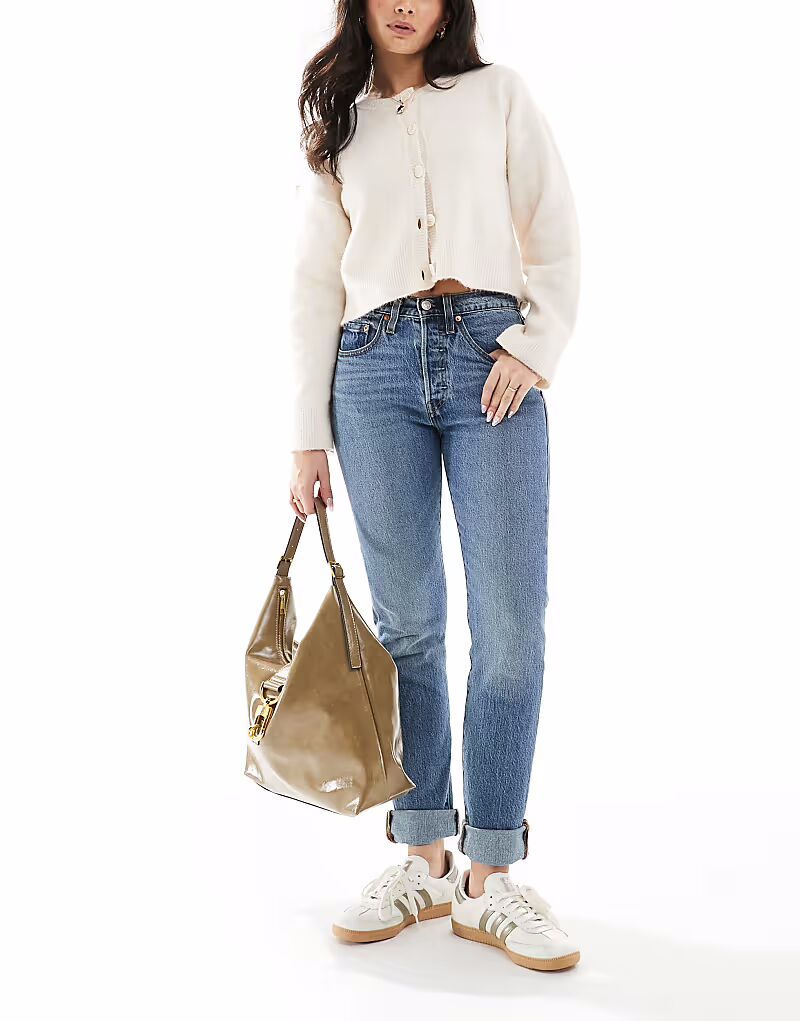 Джинсы Levi's 501 skinny fit средне-синего цвета
Джинсы Levi's 501 skinny fit средне-синего цвета