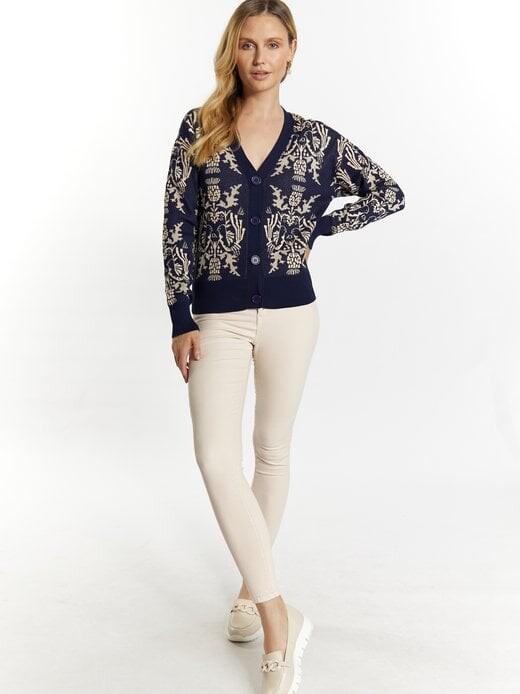 Вязаный кардиган Usha, синий
Вязаный кардиган Usha, синий