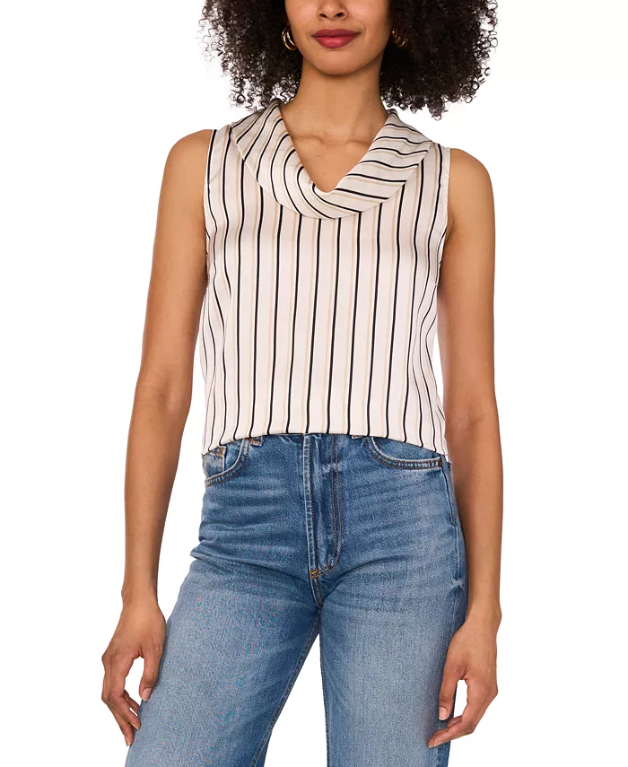 Женская блузка без рукавов с воротником-хомутом Vince Camuto, белый
Женская блузка без рукавов с воротником-хомутом Vince Camuto, белый