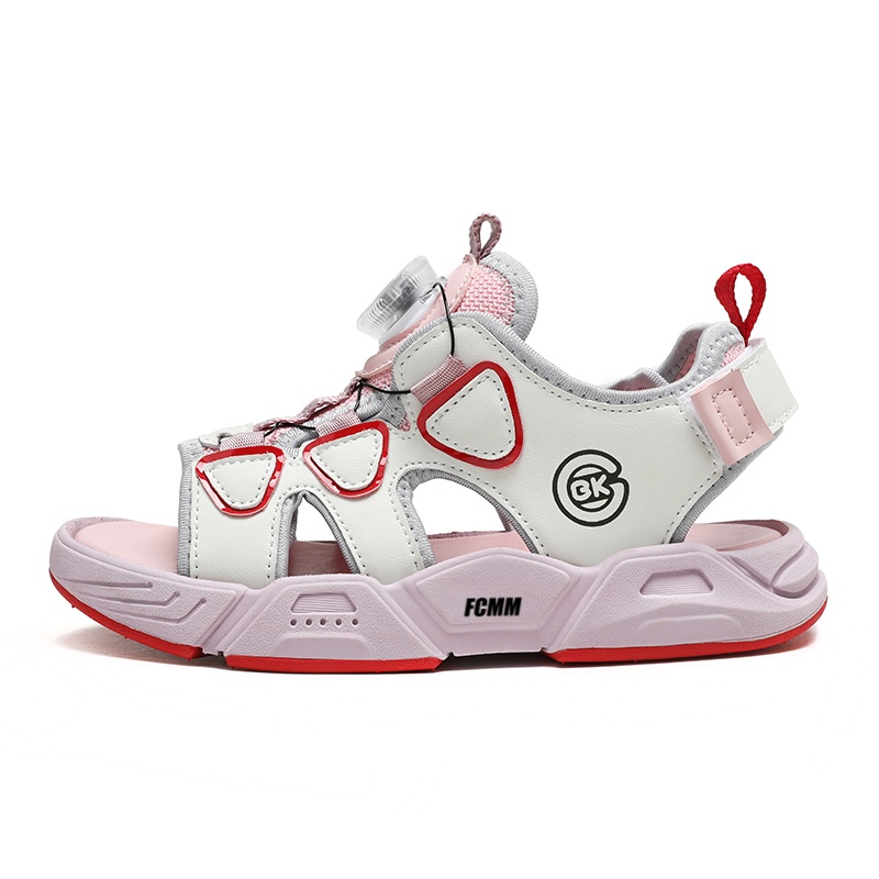 Противоскользящие и дышащие детские сандалии FCMM, розовый 
Противоскользящие и дышащие детские сандалии FCMM, розовый