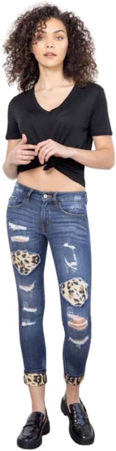 Kan Can Vienna Mid Rise Super Skinny Jeans с леопардовым принтом
Kan Can Vienna Mid Rise Super Skinny Jeans с леопардовым принтом