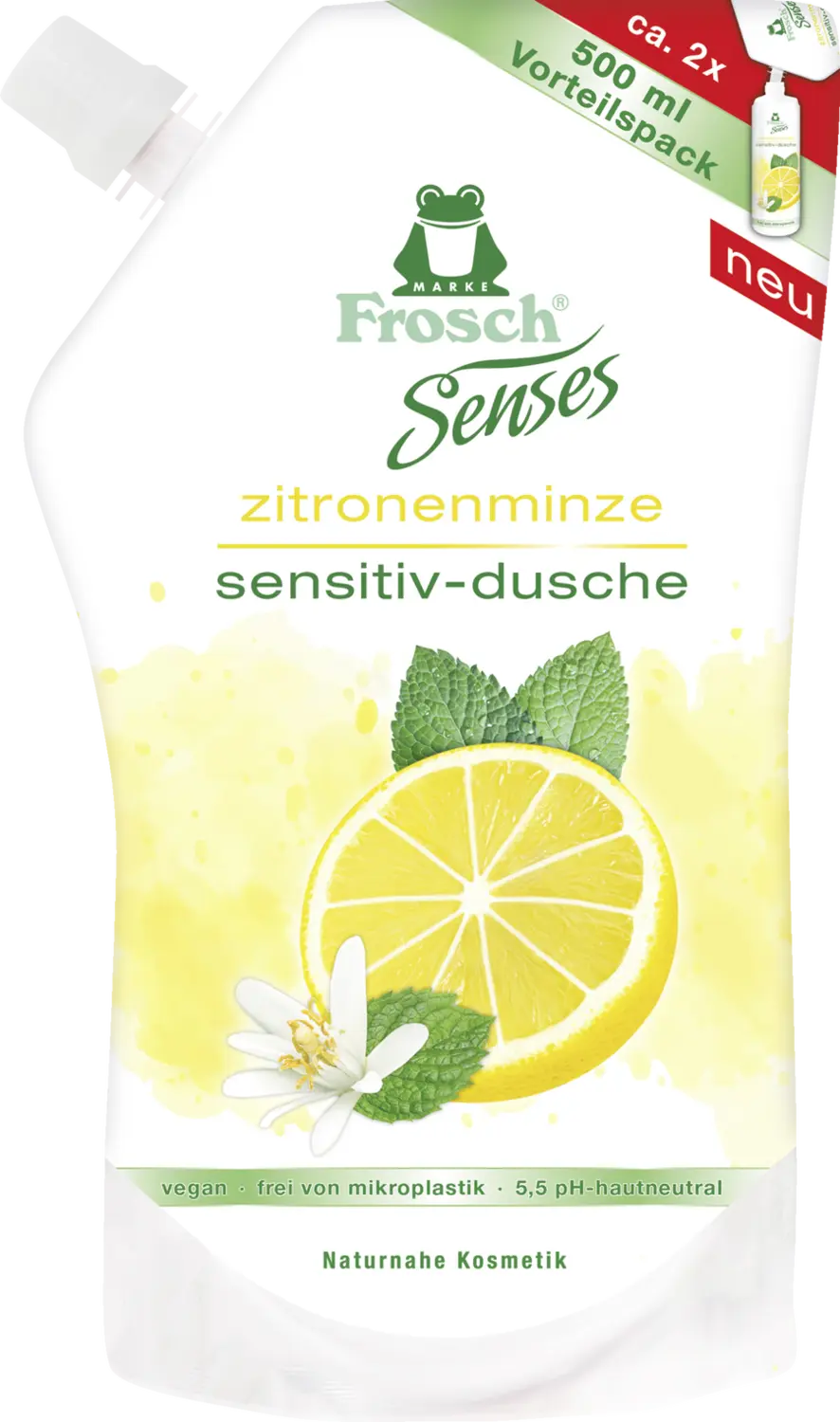 Гель для душа Frosch Senses Zitronenminze Sensitiv-Dusche Nachfüllbeutel
Гель для душа Frosch Senses Zitronenminze Sensitiv-Dusche Nachfüllbeutel