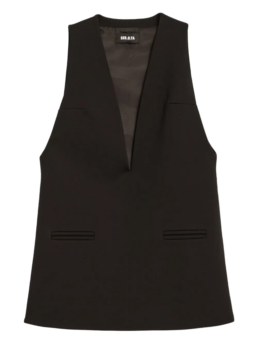 Платье мини Hadley с V-образным вырезом SER.O.YA, черный
Платье мини Hadley с V-образным вырезом SER.O.YA, черный