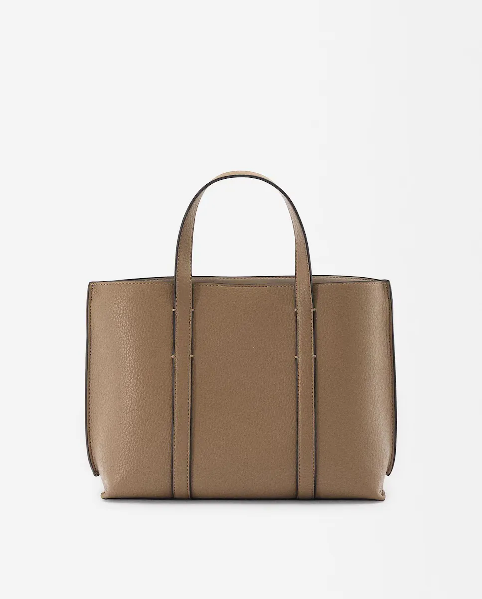 Однотонная сумка-тоут, трансформируемая в сумку через плечо, с магнитной застежкой Parfois, коричневый 
Однотонная сумка-тоут, трансформируемая в сумку через плечо, с магнитной застежкой Parfois, коричневый