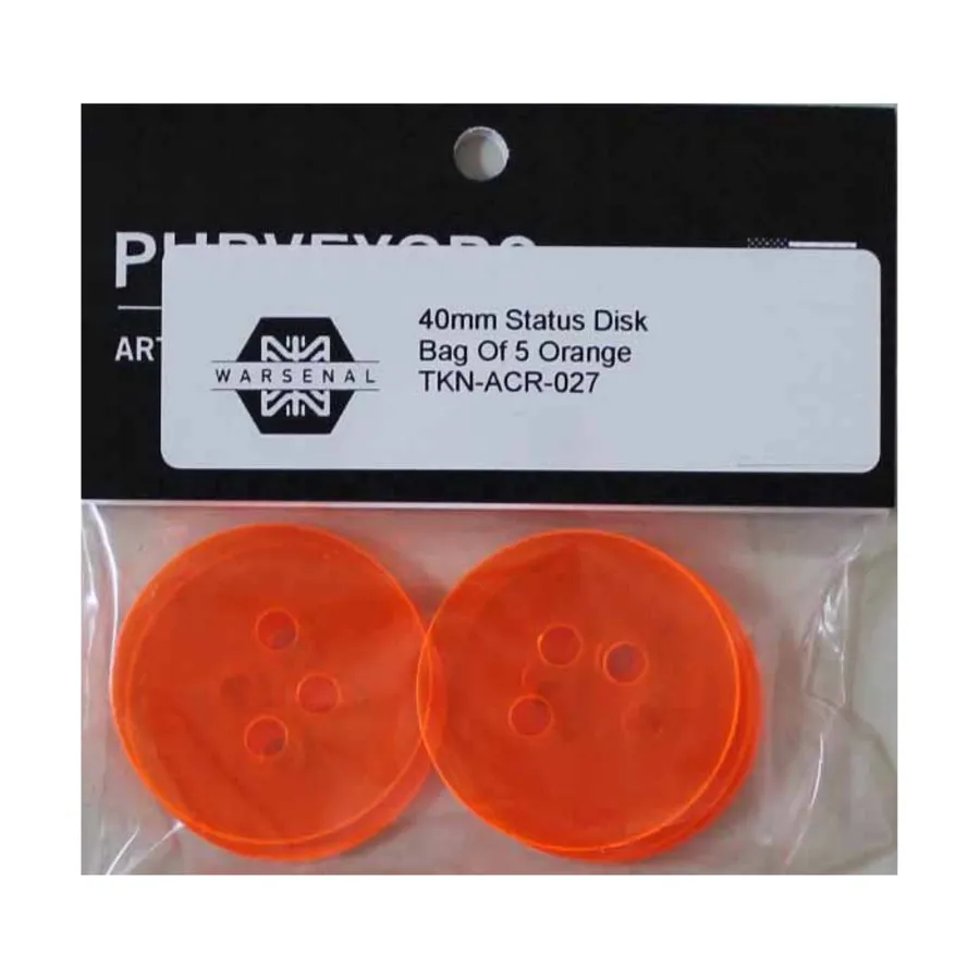 Статусные диски 40 мм — оранжевые, Infinity Markers & Tokens (Warsenal) 
Статусные диски 40 мм — оранжевые, Infinity Markers & Tokens (Warsenal)