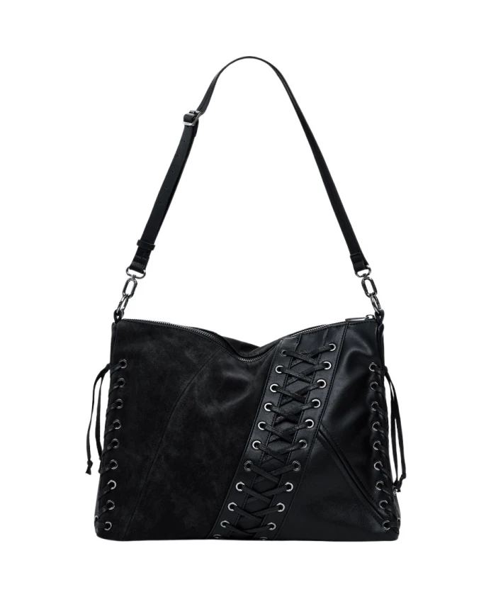 Черная женская сумочка с нашивкой в стиле танго. Desigual, черный
Черная женская сумочка с нашивкой в стиле танго. Desigual, черный