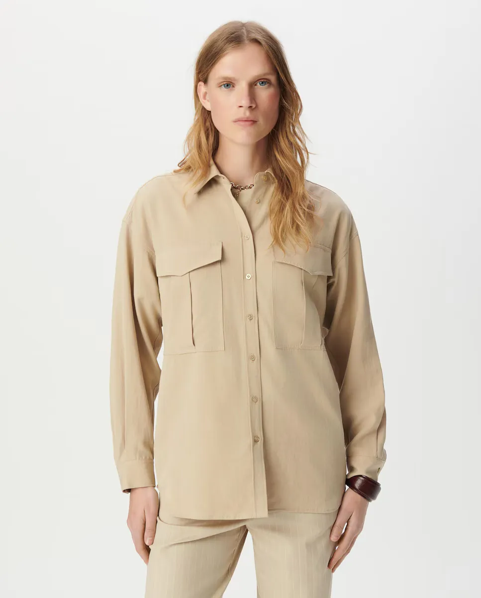 Женская рубашка с длинным рукавом IKKS, бежевый
Женская рубашка с длинным рукавом IKKS, бежевый