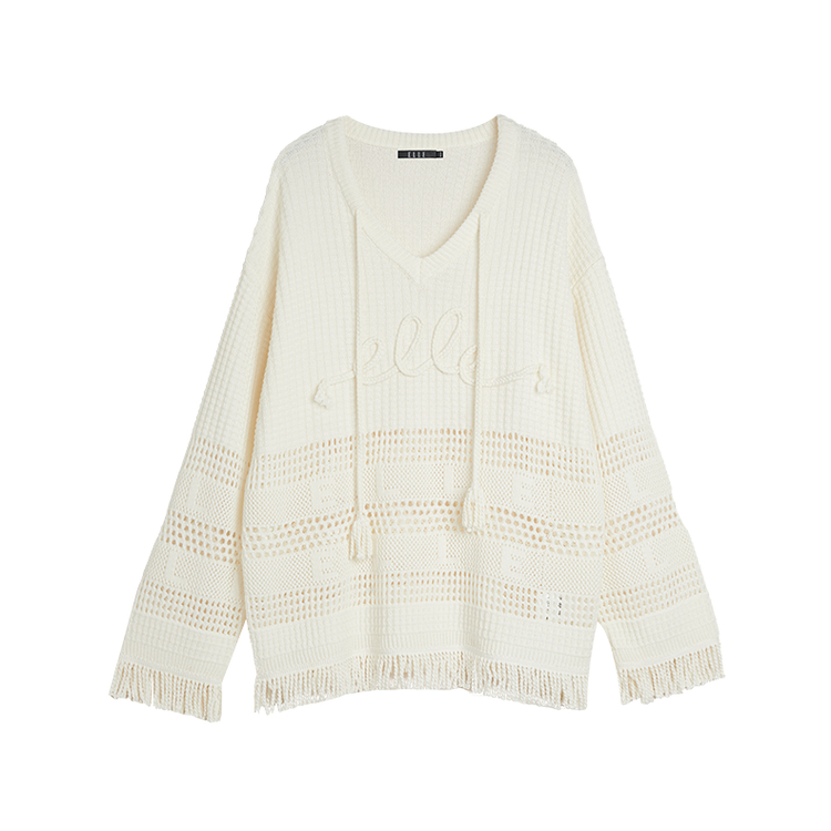 ELLE Трикотаж Women's Ecru V-образный вырез Moderate Others
ELLE Трикотаж Women's Ecru V-образный вырез Moderate Others