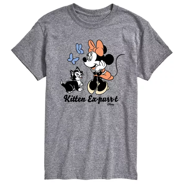 Мужская футболка с принтом котенка Минни Маус и Фигаро Disney, серый
Мужская футболка с принтом котенка Минни Маус и Фигаро Disney, серый