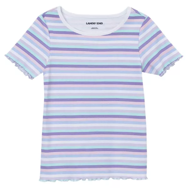 Футболка с короткими рукавами и ребристым узором для девочек 2–16 лет Lands' End, цвет lilac stripe
Футболка с короткими рукавами и ребристым узором для девочек 2–16 лет Lands' End, цвет lilac stripe