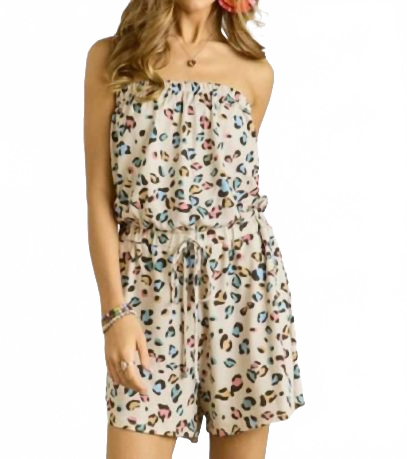 Леопардовый комбинезон в разноцветном принте Adora
Леопардовый комбинезон в разноцветном принте Adora