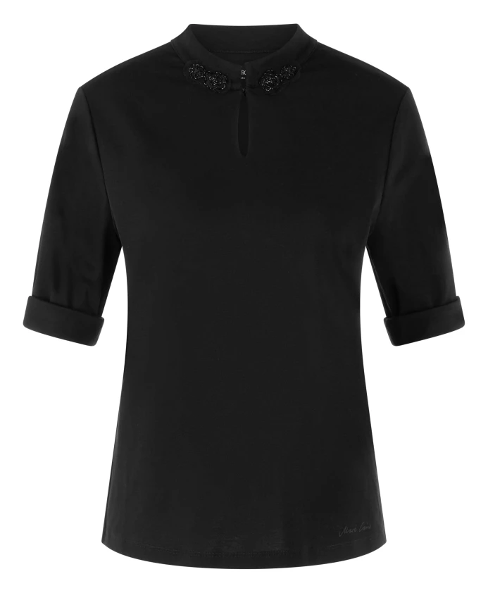 Рубашка с блестящими цветами Marc Cain, черный
Рубашка с блестящими цветами Marc Cain, черный