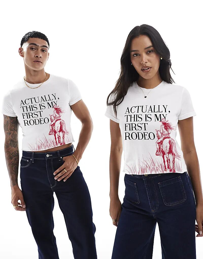 Футболка с принтом Rodeo Scenery спереди, белая PRNT
Футболка с принтом Rodeo Scenery спереди, белая PRNT