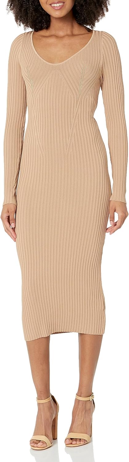 GUESS Женское Основное Длинное Платье-Свитер Adele, Khaki Tan
GUESS Женское Основное Длинное Платье-Свитер Adele, Khaki Tan