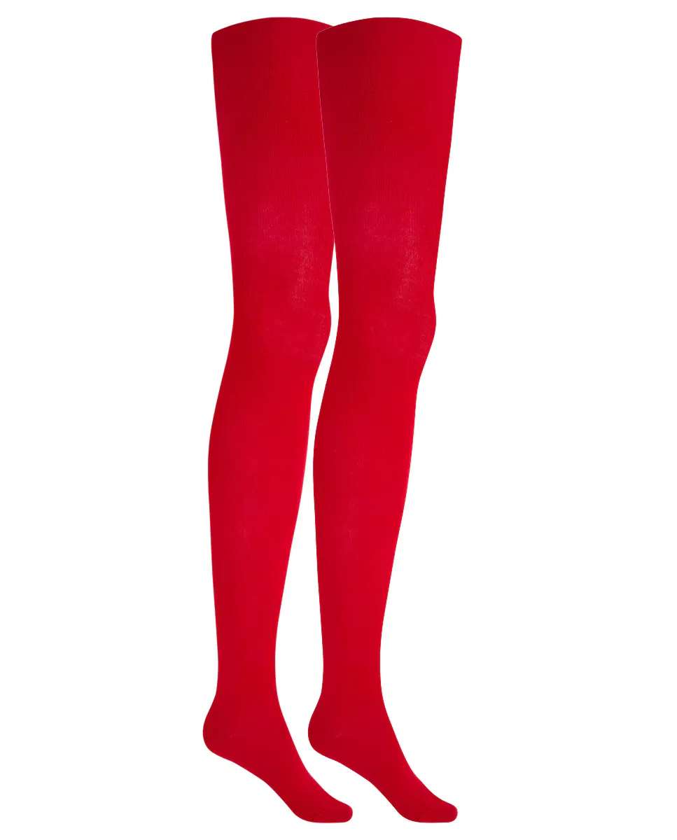 Комплект из 2 однотонных хлопковых колготок Punto Blanco, красный
Комплект из 2 однотонных хлопковых колготок Punto Blanco, красный