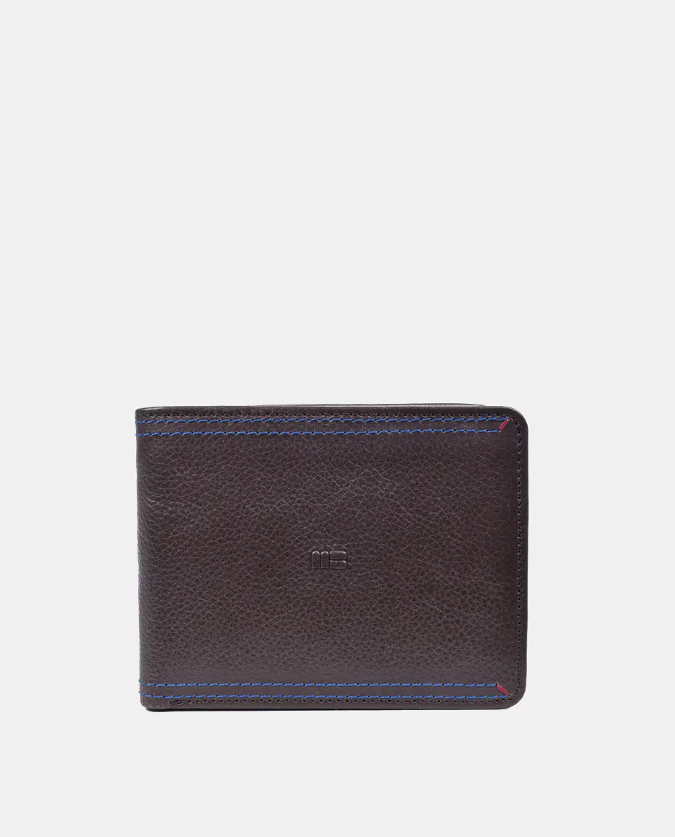 Мужской американский кожаный кошелек с отделением для монет Miguel Bellido, коричневый
Мужской американский кожаный кошелек с отделением для монет Miguel Bellido, коричневый