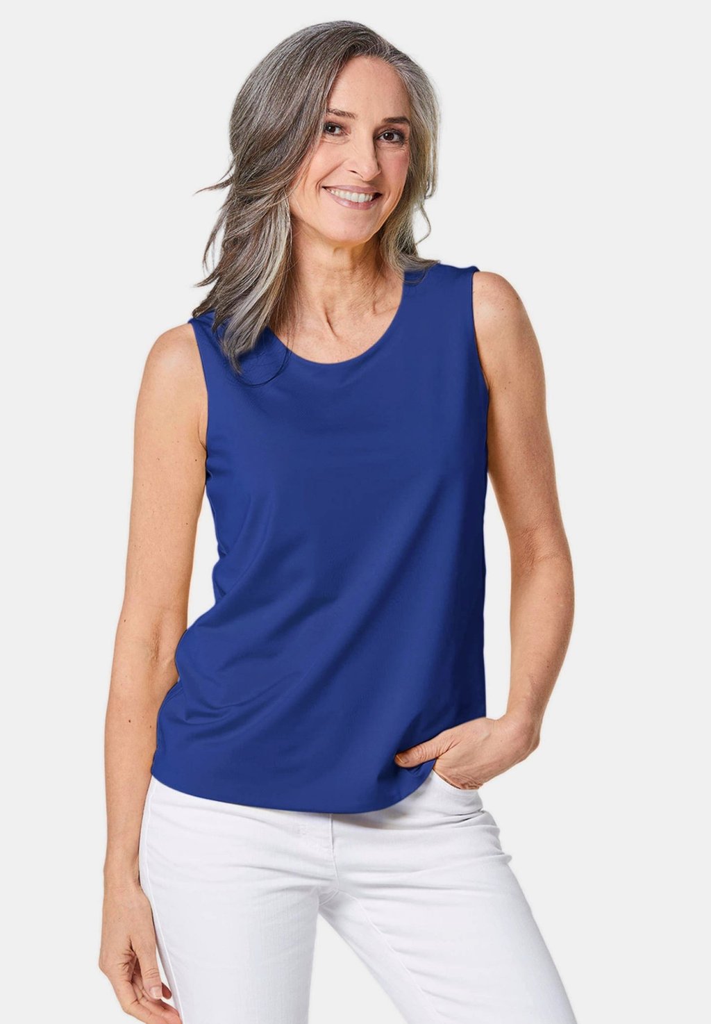 Топ GEPFLEGTES IN FORMSTABILER WARE GOLDNER, синий 
Топ GEPFLEGTES IN FORMSTABILER WARE GOLDNER, синий