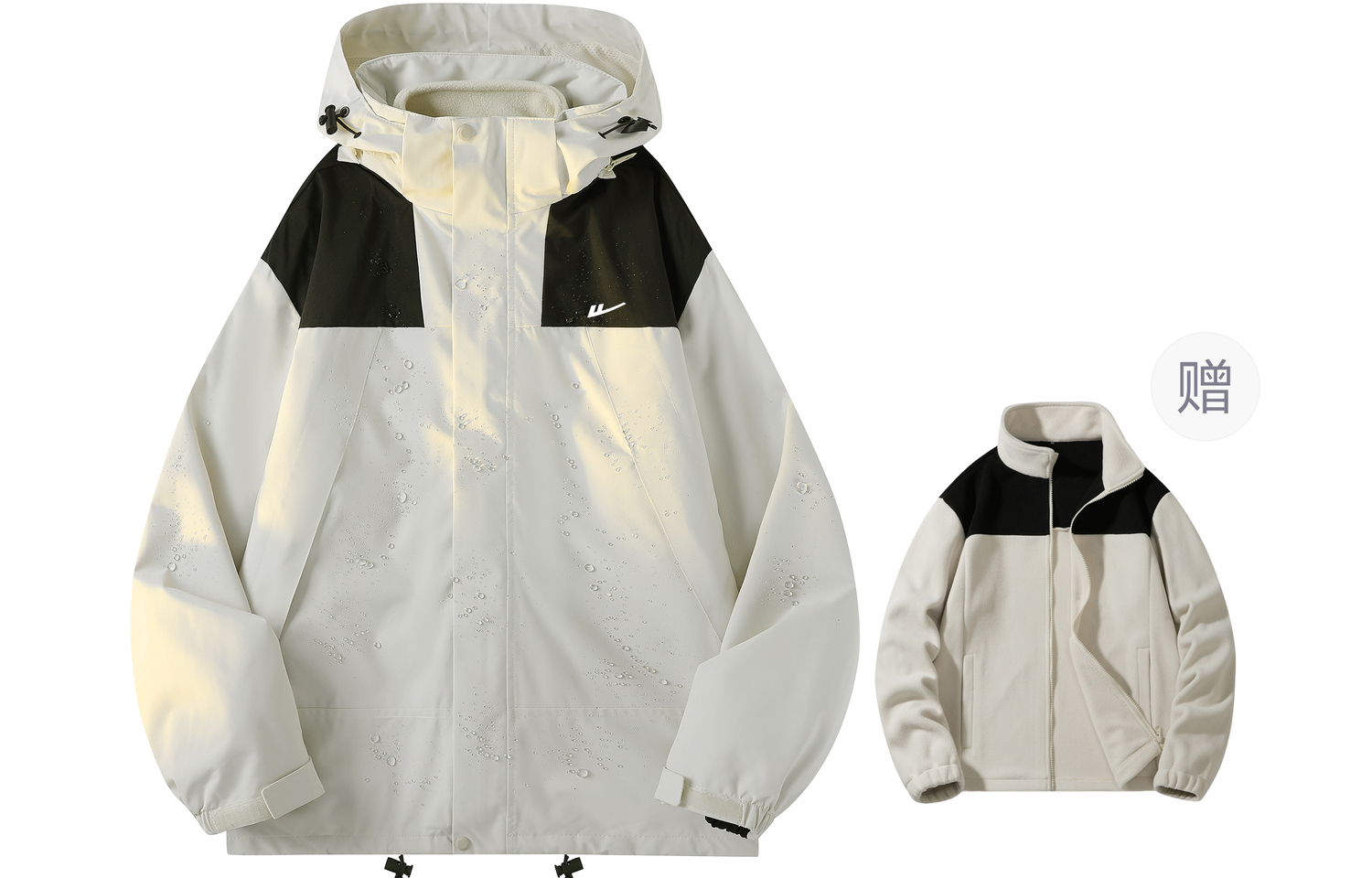 WARRIOR Куртка-ветровка унисекс, Ivory White Triple Combo 
WARRIOR Куртка-ветровка унисекс, Ivory White Triple Combo