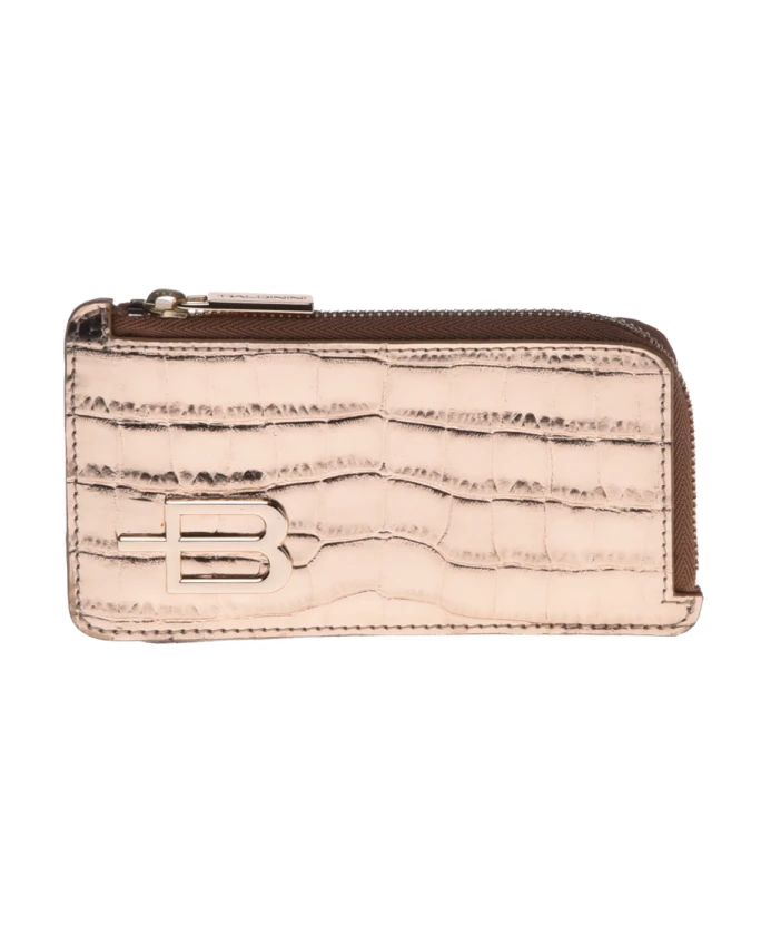 Кошелек из ламинированной платины под кожу крокодила Baldinini, желтый
Кошелек из ламинированной платины под кожу крокодила Baldinini, желтый