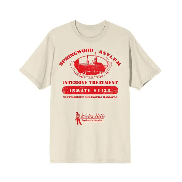 Футболка A Nightmare On Elm Street Springwood Asylum, бежевый
Футболка A Nightmare On Elm Street Springwood Asylum, бежевый