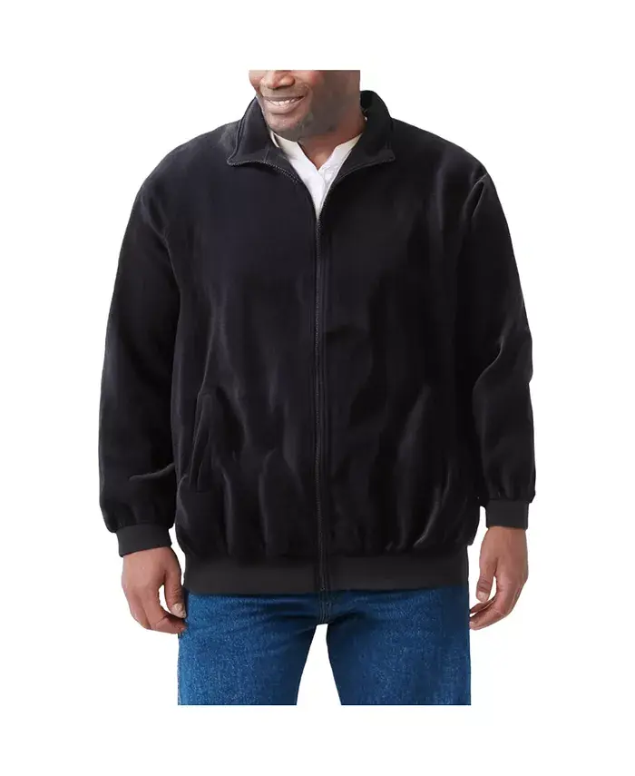 Большая и высокая велюровая куртка на молнии KingSize, черный
Большая и высокая велюровая куртка на молнии KingSize, черный