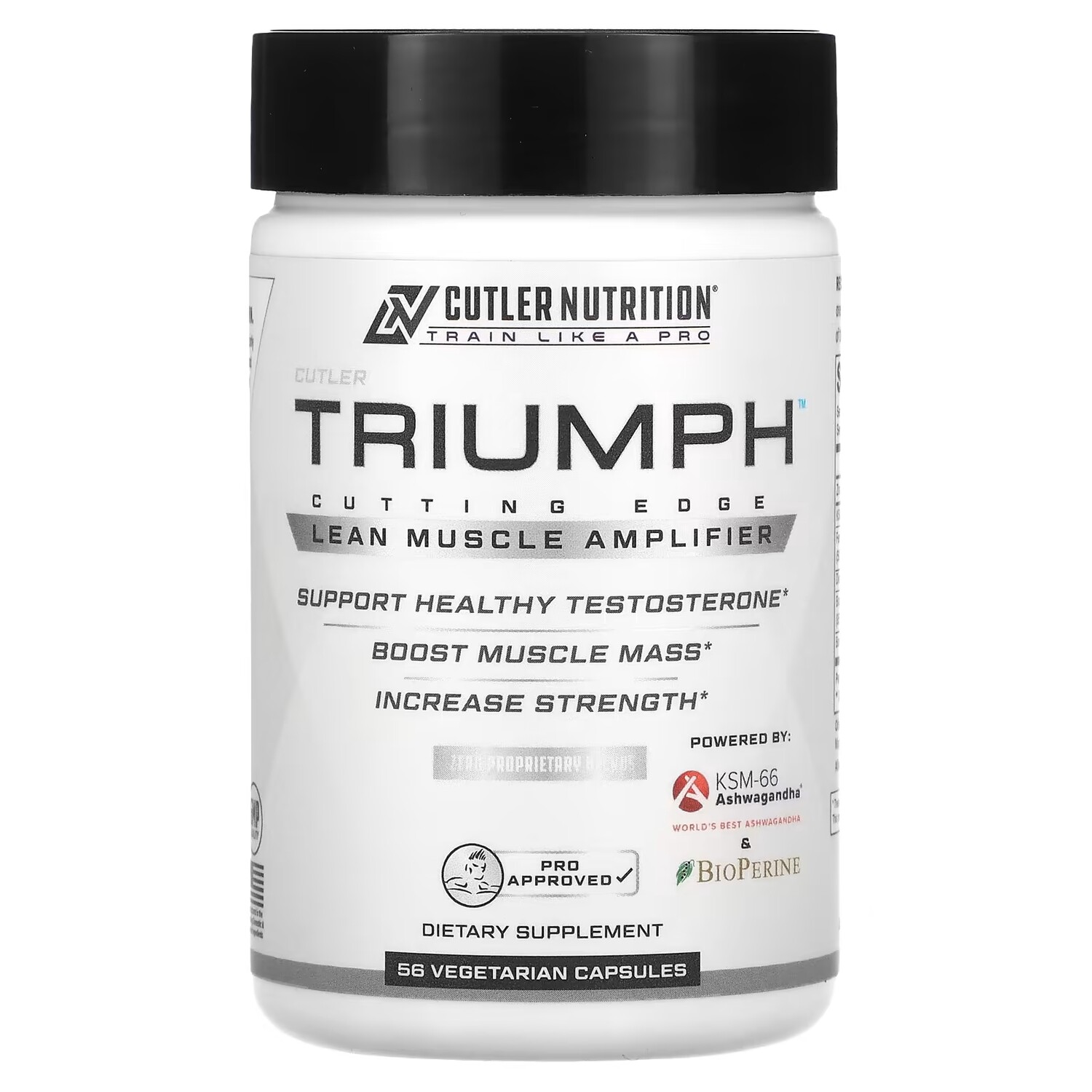 Добавка Cutler Nutrition Triumph Lean Muscle Amplifier, 56 капсул
Добавка Cutler Nutrition Triumph Lean Muscle Amplifier, 56 капсул