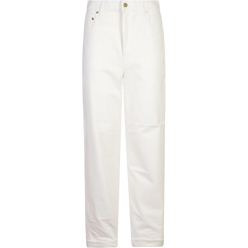 Прямые джинсы Golden Goose белые 
Прямые джинсы Golden Goose белые