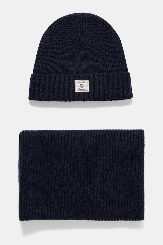Шерстяная шапка и шарф Gant, темно-синий
Шерстяная шапка и шарф Gant, темно-синий