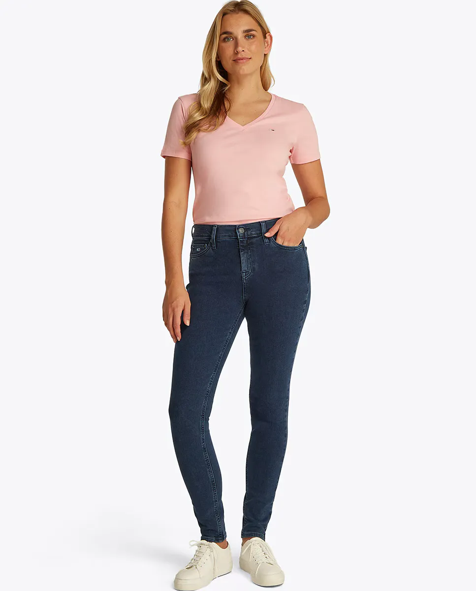 Женские облегающие джинсы средней посадки Tommy Jeans, синий
Женские облегающие джинсы средней посадки Tommy Jeans, синий
