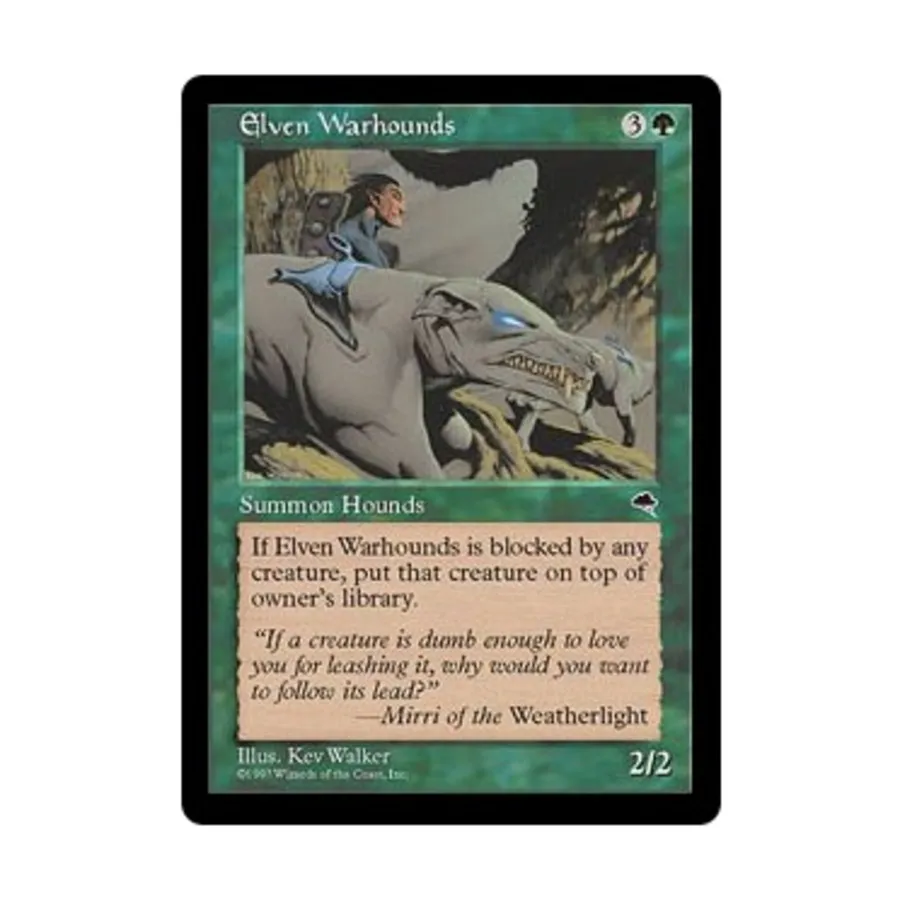 CCG Эльфийские боевые псы (клавиша R), MTG - Tempest
CCG Эльфийские боевые псы (клавиша R), MTG - Tempest