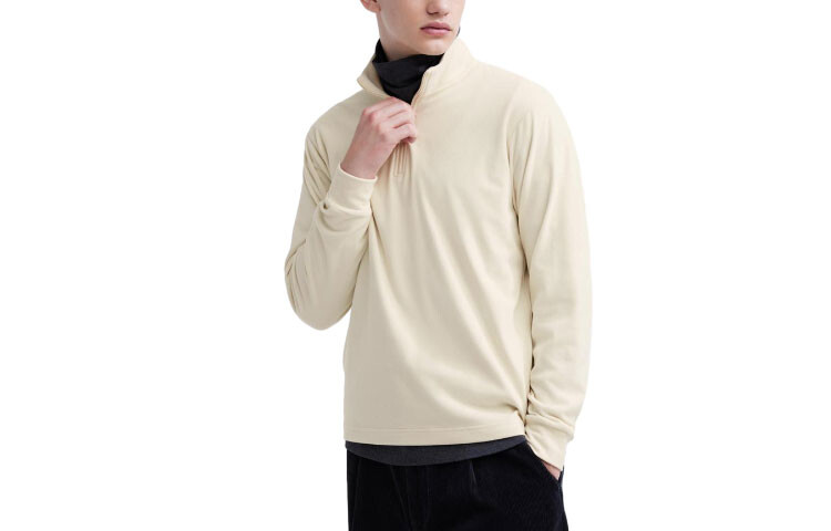 Толстовка Uniqlo унисекс флисовая с полумолнией, 30 кремовый
Толстовка Uniqlo унисекс флисовая с полумолнией, 30 кремовый