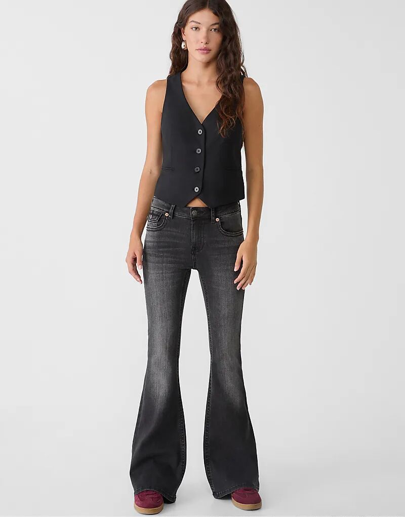 Расклешенные джинсы Stradivarius D04 с низкой посадкой, черного цвета
Расклешенные джинсы Stradivarius D04 с низкой посадкой, черного цвета