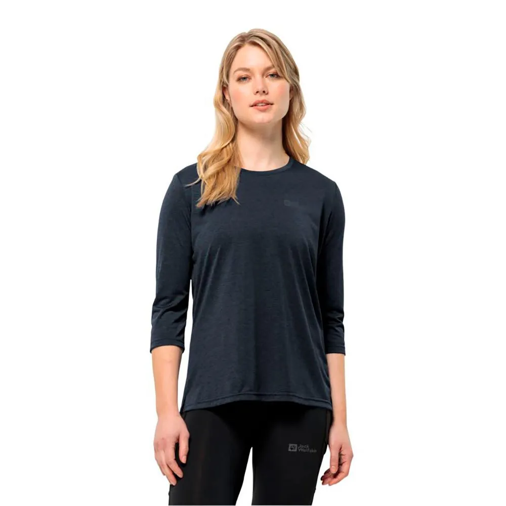 Футболка Jack Wolfskin Crosstrail 3/4 sleeve, синий 
Футболка Jack Wolfskin Crosstrail 3/4 sleeve, синий