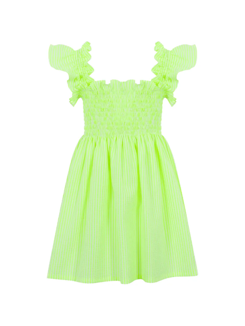 Платье в полоску с оборками Lapin House, зеленый
Платье в полоску с оборками Lapin House, зеленый