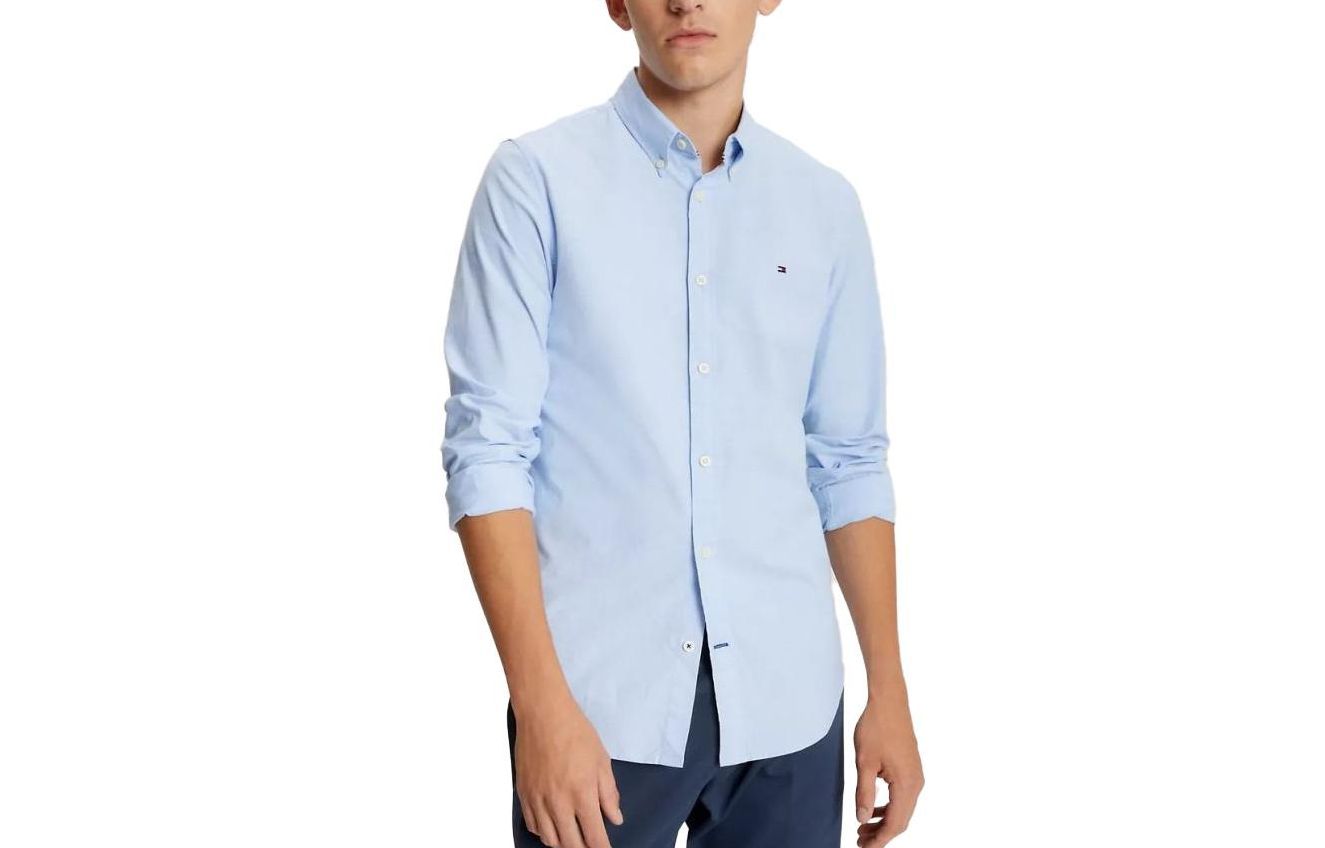 Tommy Hilfiger Оксфордская рубашка slim fit голубая мужская светлая
Tommy Hilfiger Оксфордская рубашка slim fit голубая мужская светлая