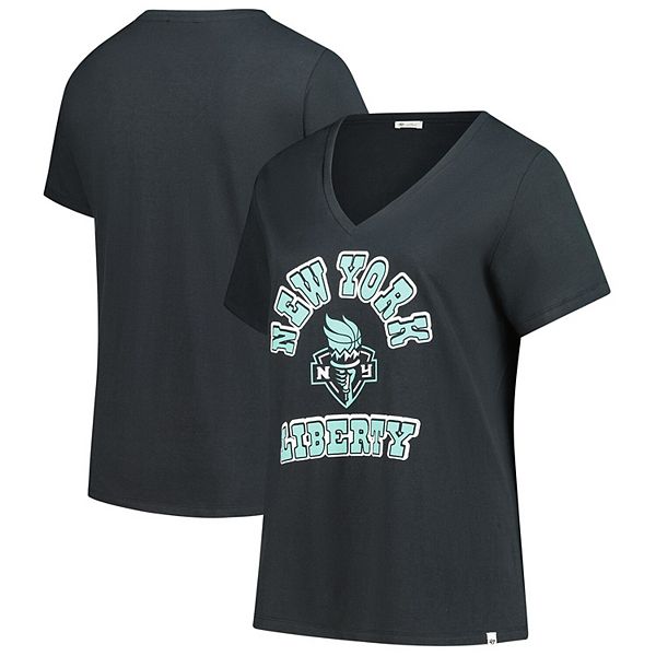Футболка V-образного выреза New York Liberty Logo Lockup plus size 47 Brand
Футболка V-образного выреза New York Liberty Logo Lockup plus size 47 Brand
