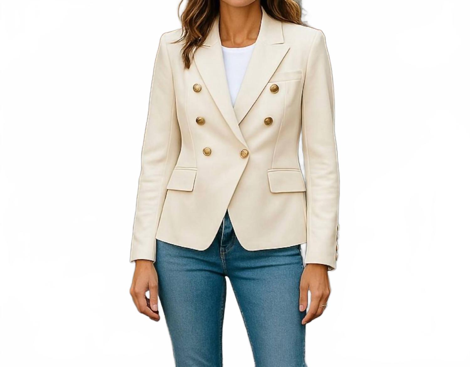 Веганский кремовый блейзер DOLCE CABO
Веганский кремовый блейзер DOLCE CABO