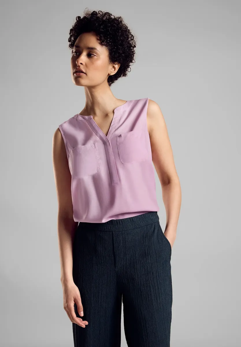 Блузка-топ STREET ONE из мягкой вискозы, цвет Cherry Blossom Rose 
Блузка-топ STREET ONE из мягкой вискозы, цвет Cherry Blossom Rose