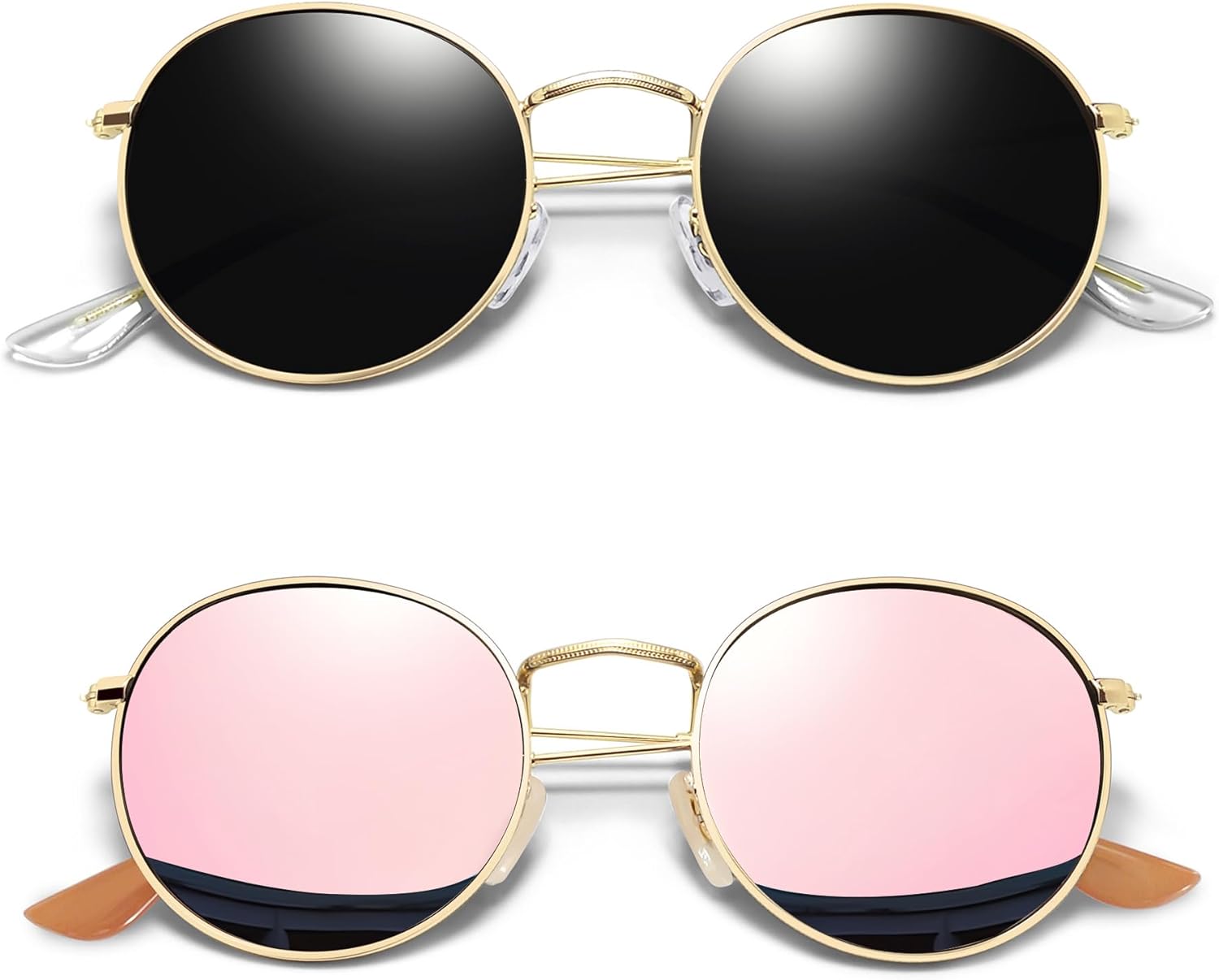 Винтажные круглые солнцезащитные очки Joopin для женщин, ретро-стиль, поляризованные солнцезащитные очки с защитой UV400, круглые солнцезащитные очки для мужчин, A10- Gold Black + Pink Mirorred
Винтажные круглые солнцезащитные очки Joopin для женщин, ретро-стиль, поляризованные солнцезащитные очки с защитой UV400, круглые солнцезащитные очки для мужчин, A10- Gold Black + Pink Mirorred