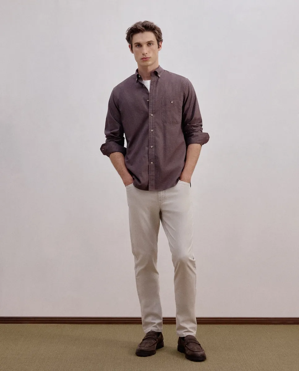 Мужские брюки с пятью карманами, спортивного стиля, узкие, из хлопка с эластаном Dustin, бежевый
Мужские брюки с пятью карманами, спортивного стиля, узкие, из хлопка с эластаном Dustin, бежевый