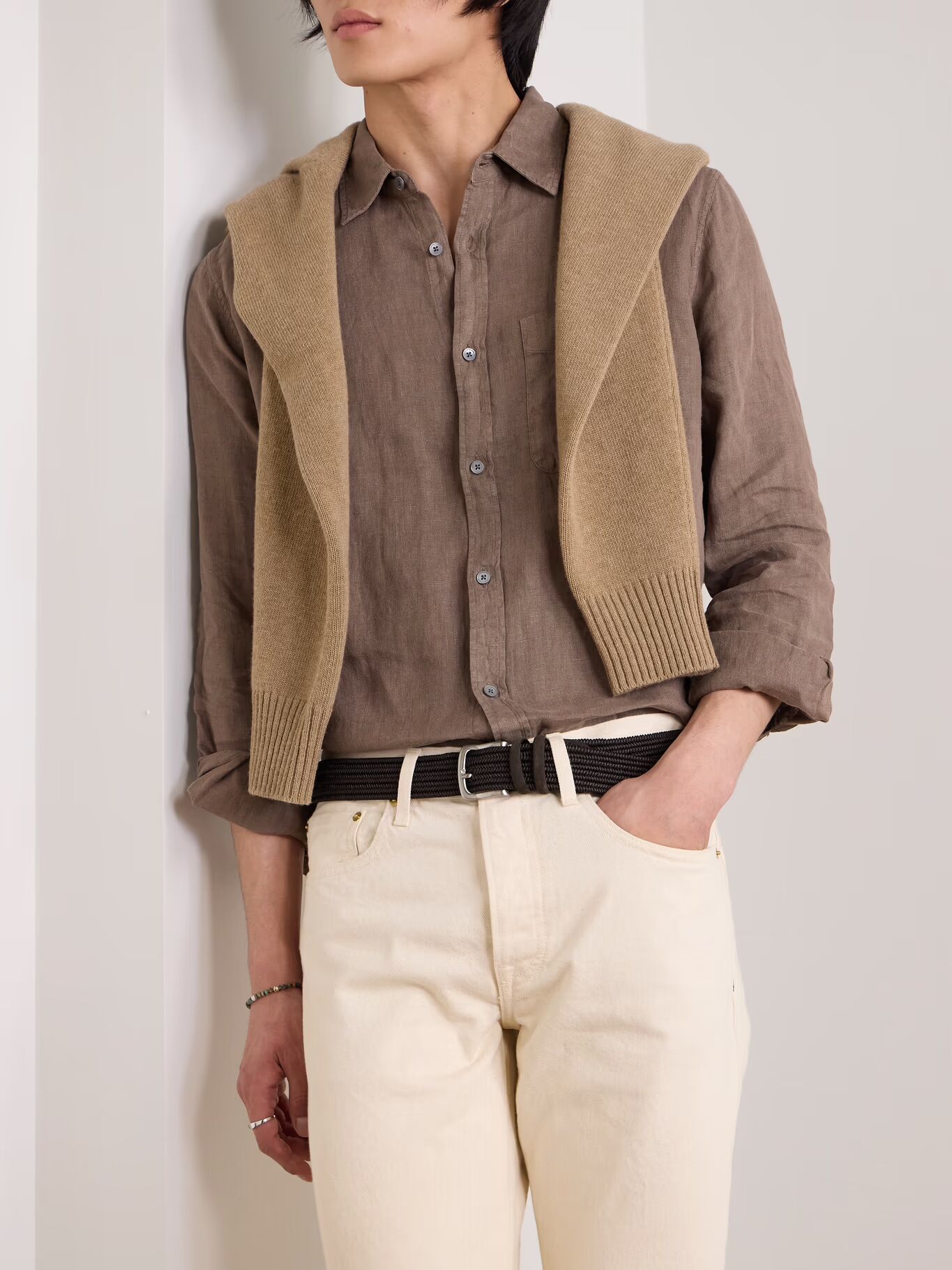 3,5 см плетеный ремень с замшевой отделкой MR P., коричневый
3,5 см плетеный ремень с замшевой отделкой MR P., коричневый