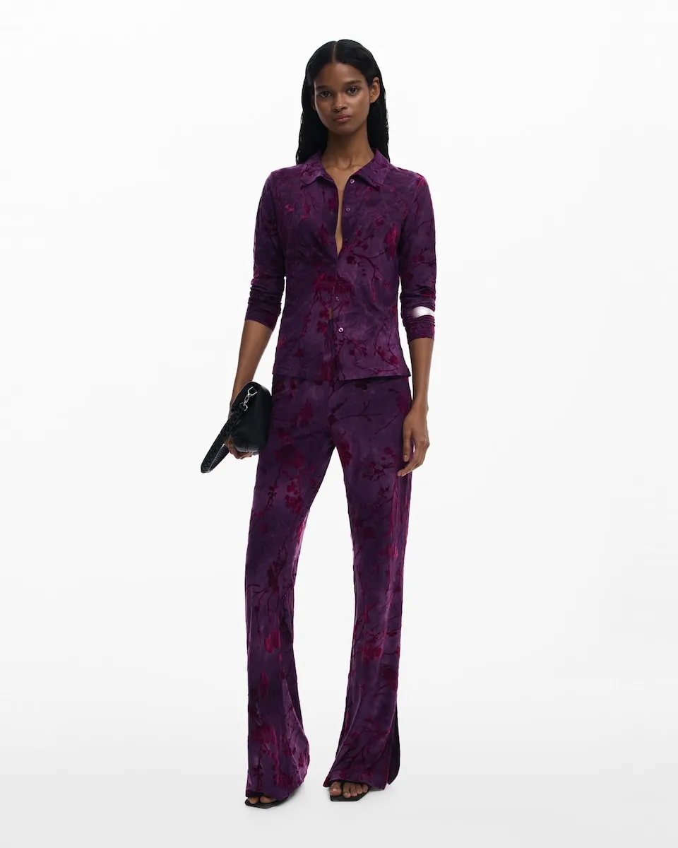 Женские брюки свободного кроя с текстурой клеш Desigual, фиолетовый
Женские брюки свободного кроя с текстурой клеш Desigual, фиолетовый