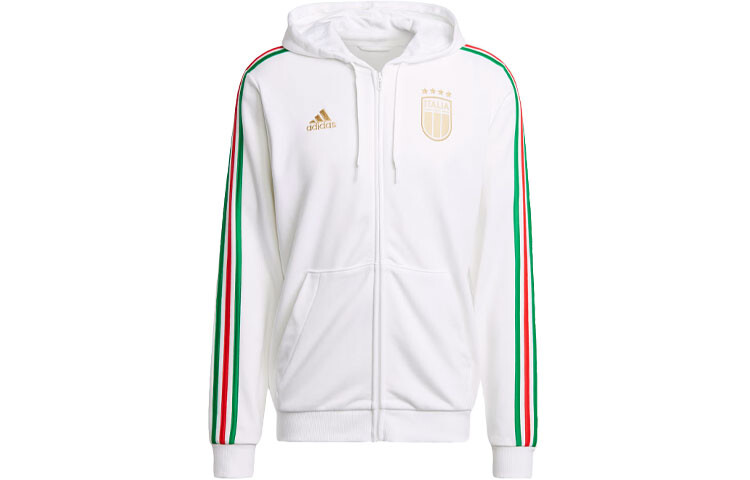 Италия Куртка Мужская Белая Adidas, белый 
Италия Куртка Мужская Белая Adidas, белый