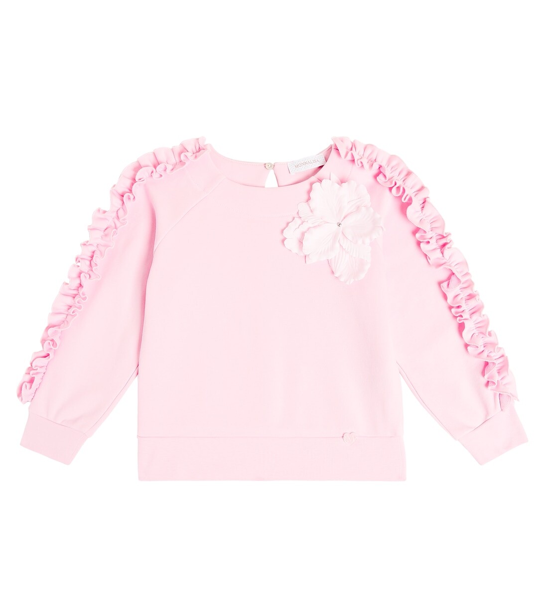 Толстовка из хлопка и льна с цветочным узором Monnalisa, розовый
Толстовка из хлопка и льна с цветочным узором Monnalisa, розовый