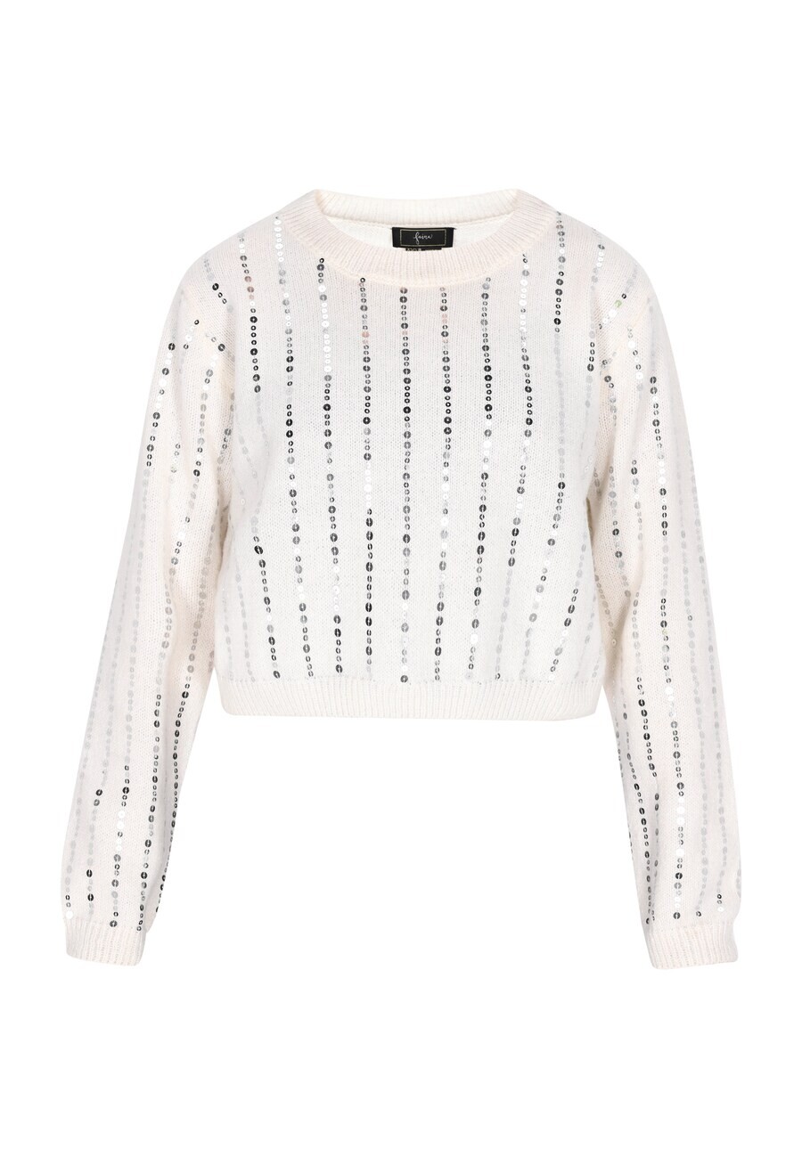 Тонкий вязаный свитер faina Sweater, белый
Тонкий вязаный свитер faina Sweater, белый